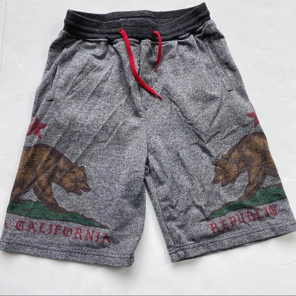 Brooklyn  Boys Athletic Shorts. Small grey